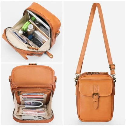 Crossbody Bag RFID-Blocking 15-Slot Built-In Wallet