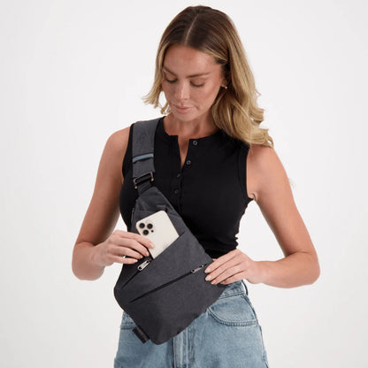 Crossbody Bag RFID-Blocking Cut-Resistant Strap Water-Repellent \񎢀