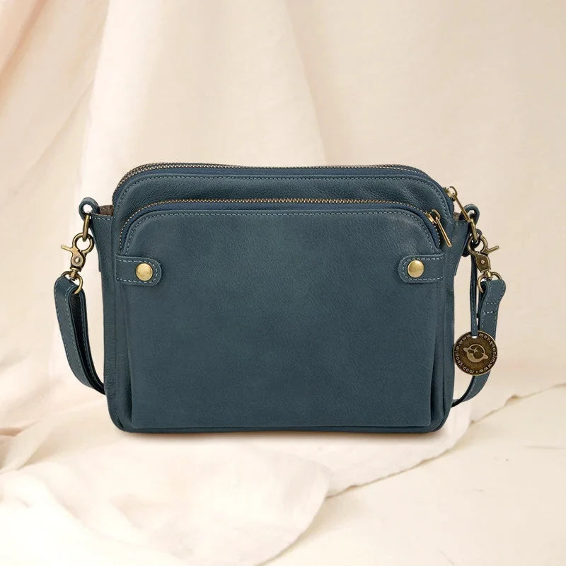 Crossbody Bag RFID-Blocking Wallet Adjustable Detachable Strap