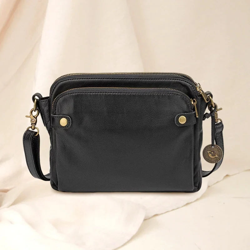 Crossbody Bag RFID-Blocking Wallet Adjustable Detachable Strap