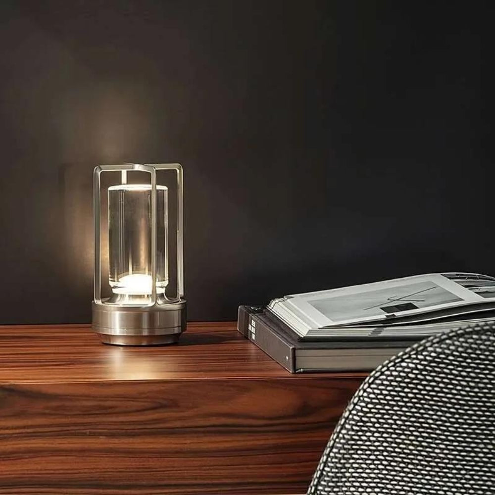 Crystal Lantern Metal Frame USB Rechargeable Touch Dimming