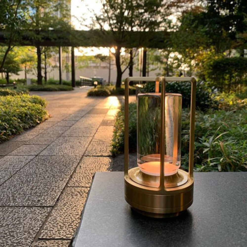 Crystal Lantern Metal Frame USB Rechargeable Touch Dimming