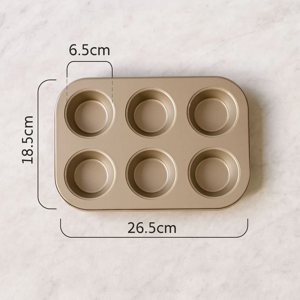Cupcake & Muffin Pan Carbon Steel Non-Stick Even Heat