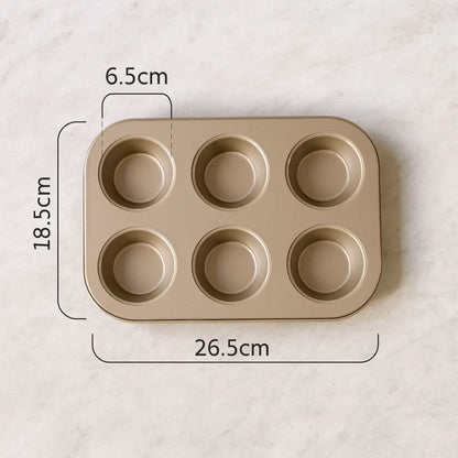 Cupcake & Muffin Pan Carbon Steel Non-Stick Even Heat