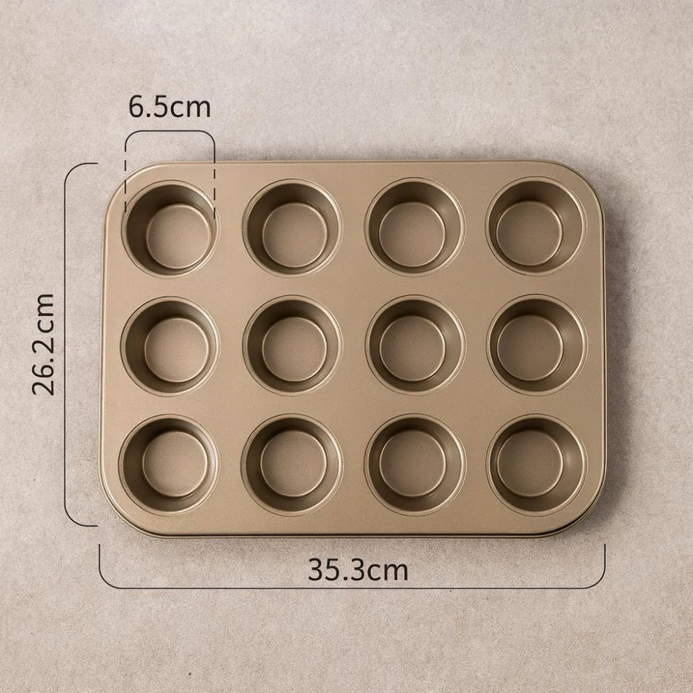 Cupcake & Muffin Pan Carbon Steel Non-Stick Even Heat