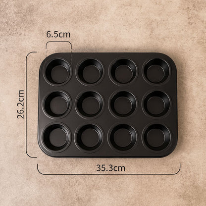 Cupcake & Muffin Pan Carbon Steel Non-Stick Even Heat