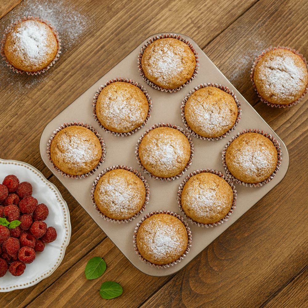 Cupcake & Muffin Pan Carbon Steel Non-Stick Even Heat