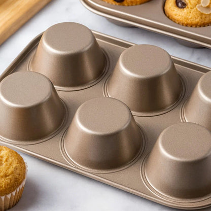 Cupcake & Muffin Pan Carbon Steel Non-Stick Even Heat