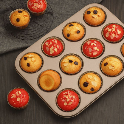 Cupcake & Muffin Pan Carbon Steel Non-Stick Even Heat