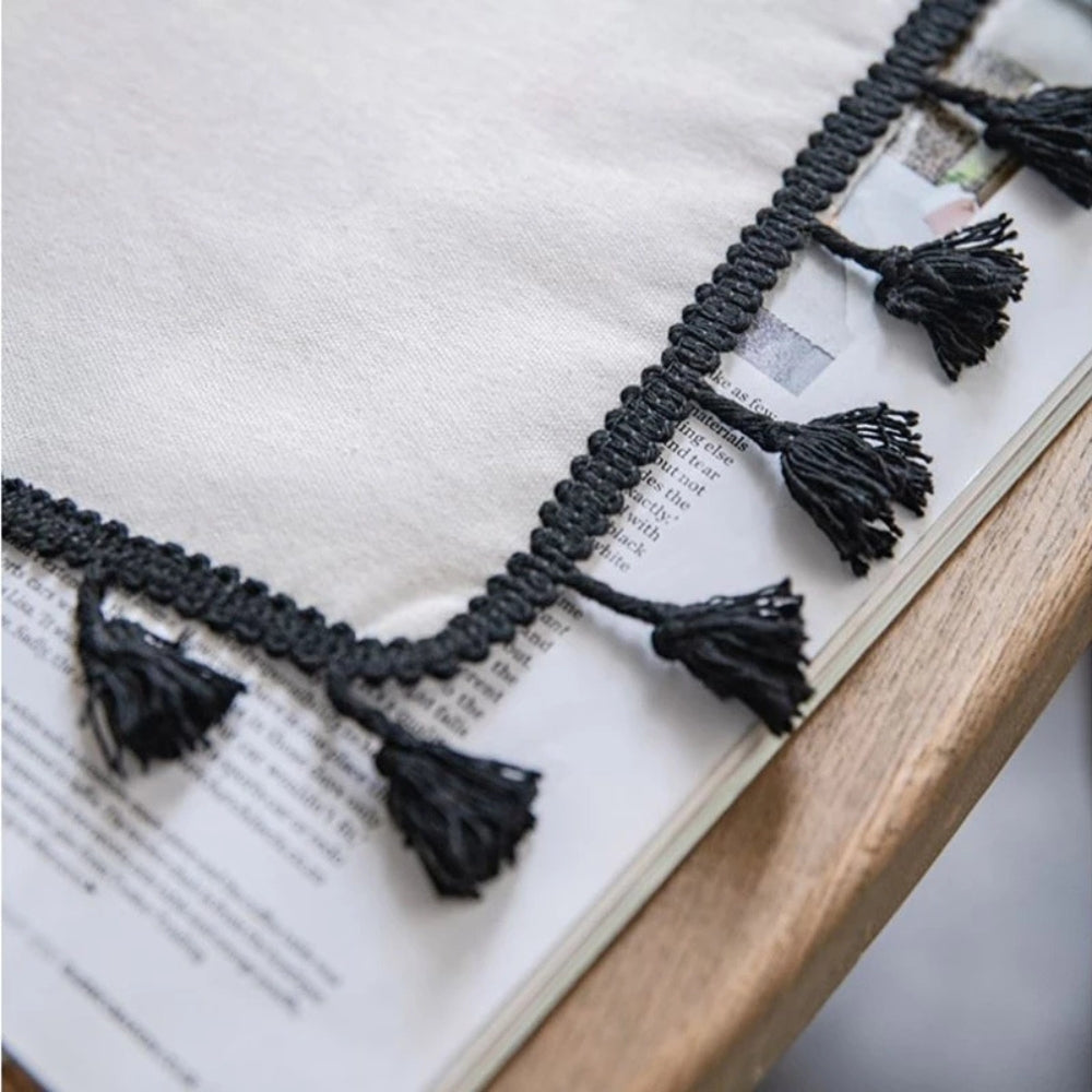 Curtain Blackout Embroidered Grid Rod Pocket