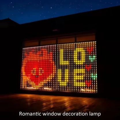 Curtain Lights RGB Color Changing App-Controlled Music Sync