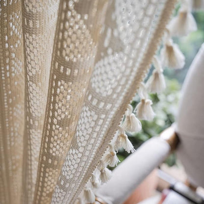 Curtain Microfiber Diamond Pattern Light-Filtering