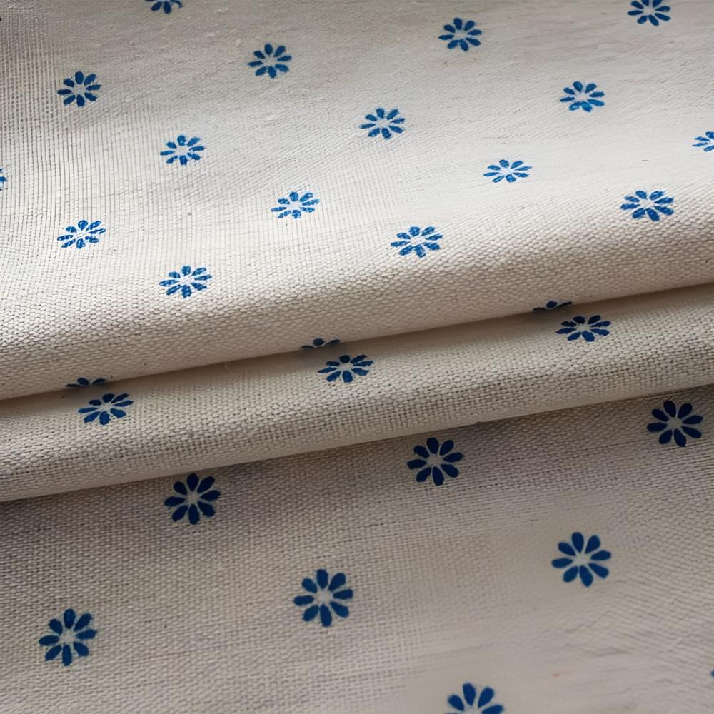 Curtain Panel Cotton-Linen Semi-Sheer Tassel Trim