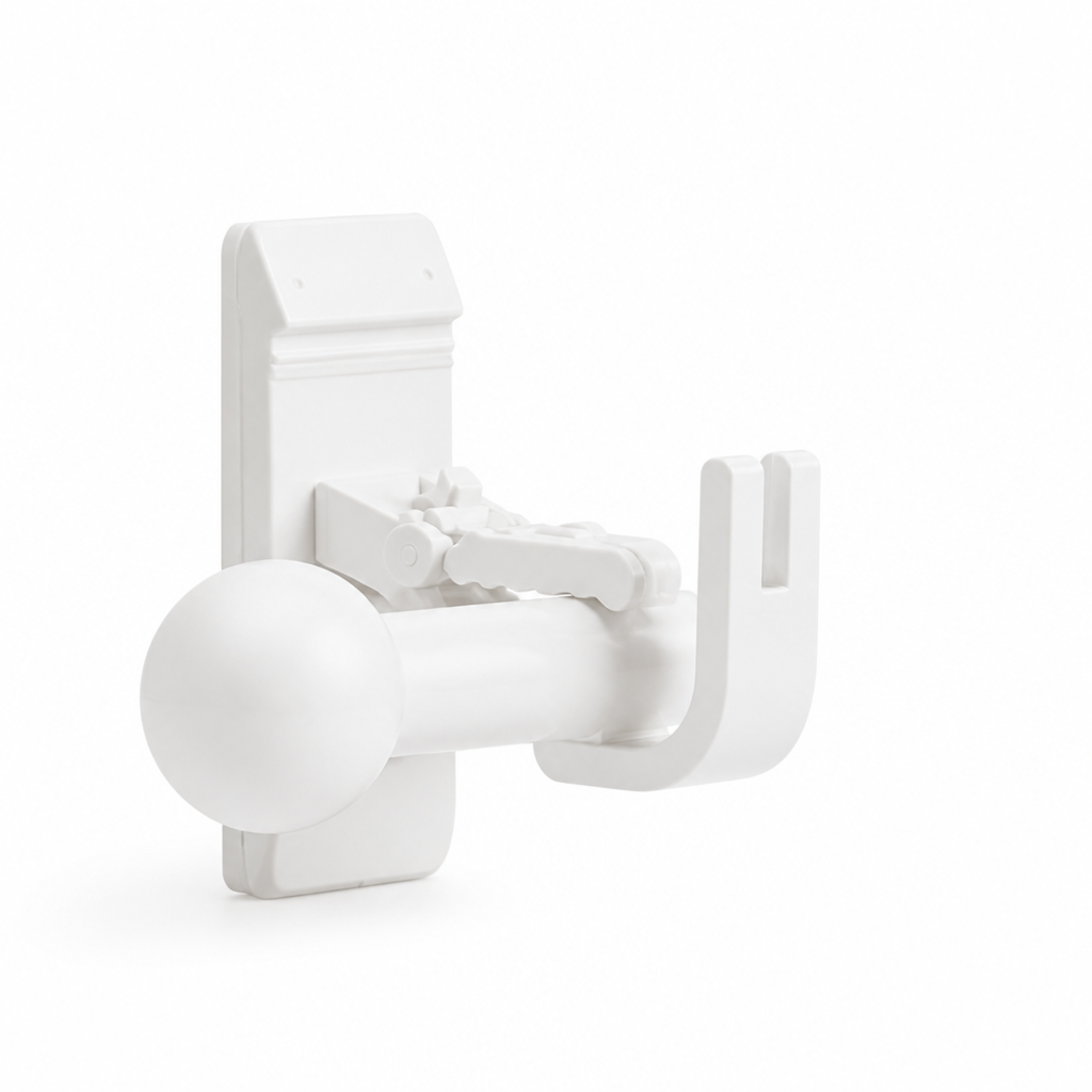 Curtain Rod Brackets No-Drill Damage-Free Holds 30 lb