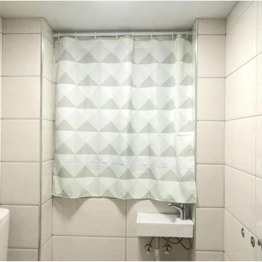 Curtain Rod Telescopic No-Drill Non-Slip End Caps