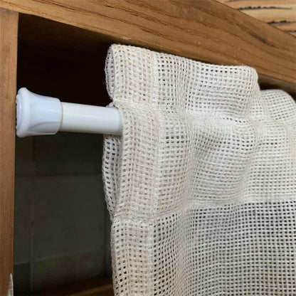 Curtain Rod Telescopic No-Drill Non-Slip End Caps