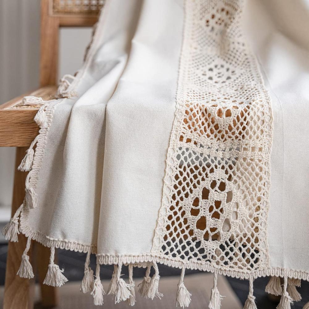 Curtain Semi-Blackout Boho Linen Blend