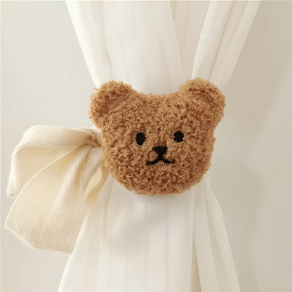 Curtain Tieback Teddy Bear Plush Elastic Fit