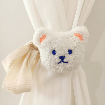 Curtain Tieback Teddy Bear Plush Elastic Fit