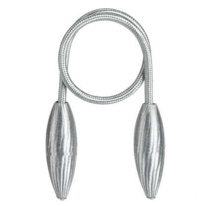 Curtain Tiebacks Adjustable Fabric & Rope Set of 2
