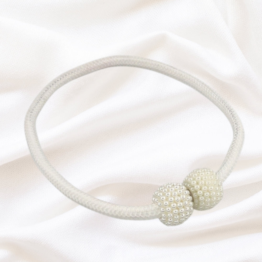 Curtain Tiebacks Magnetic Faux Pearl Set of 2