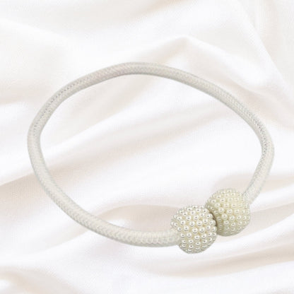 Curtain Tiebacks Magnetic Faux Pearl Set of 2