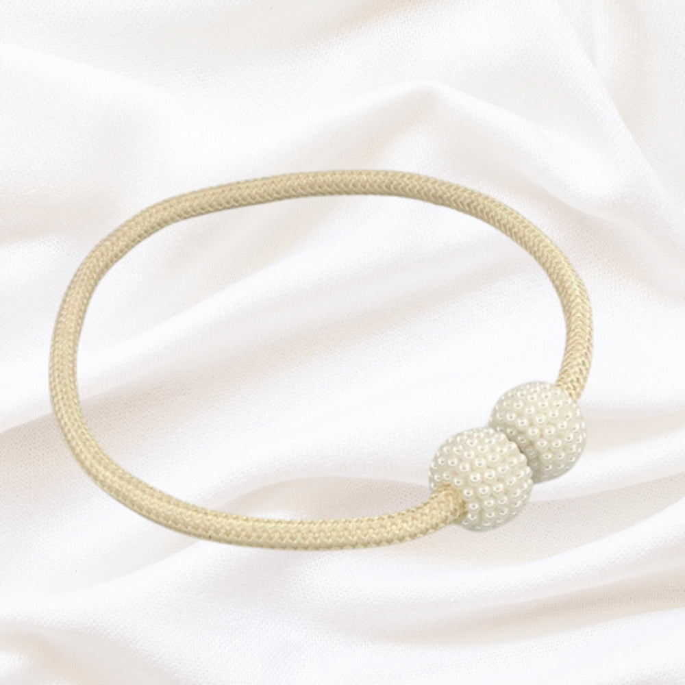 Curtain Tiebacks Magnetic Faux Pearl Set of 2