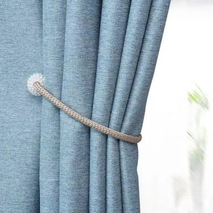 Curtain Tiebacks Magnetic Faux Pearl Set of 2