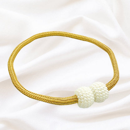 Curtain Tiebacks Magnetic Faux Pearl Set of 2