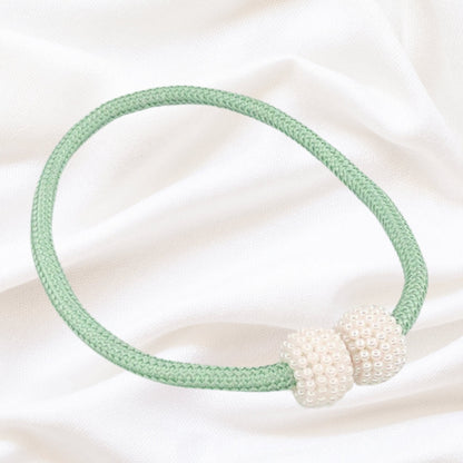 Curtain Tiebacks Magnetic Faux Pearl Set of 2