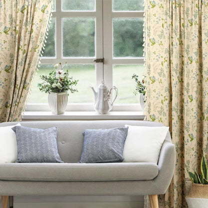Curtains 80% Light Blocking Noise-Reducing Cotton Blend