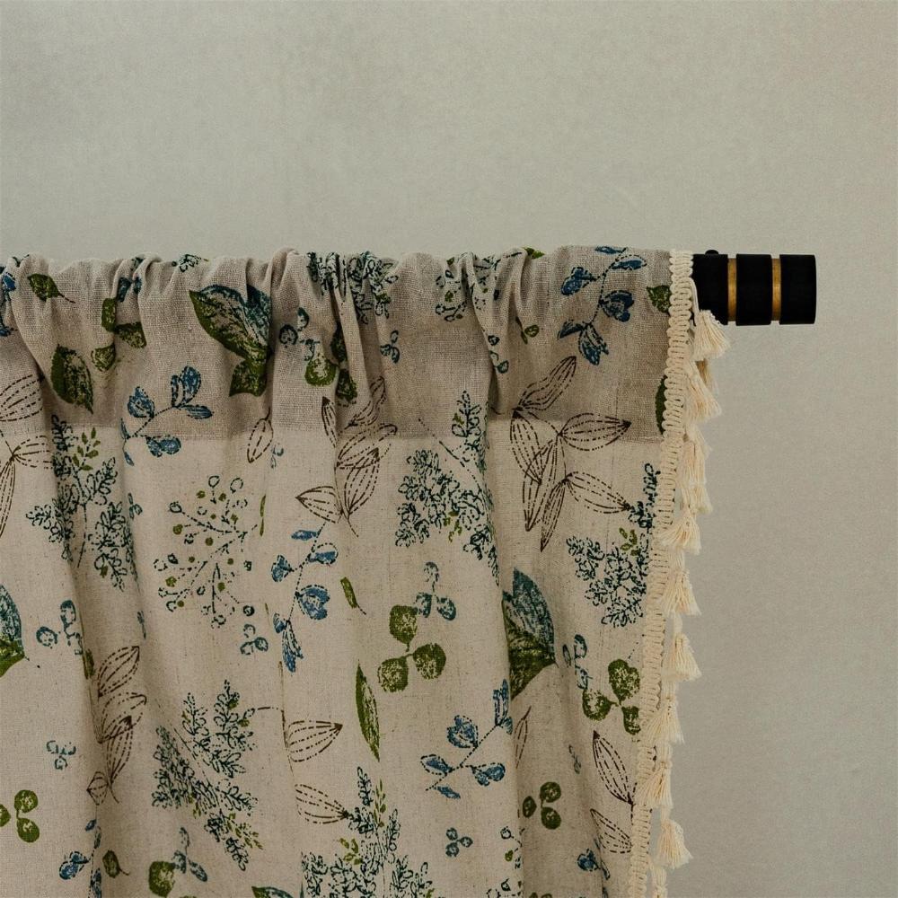 Curtains 80% Light Blocking Noise-Reducing Cotton Blend