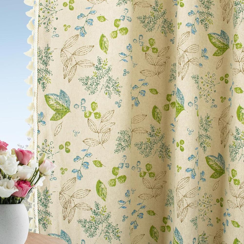 Curtains 80% Light Blocking Noise-Reducing Cotton Blend