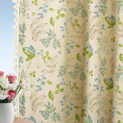 Curtains 80% Light Blocking Noise-Reducing Cotton Blend