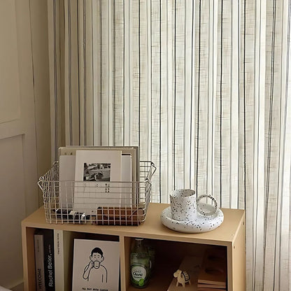 Curtains Semi-Sheer Vertical Stripe Grommet Top