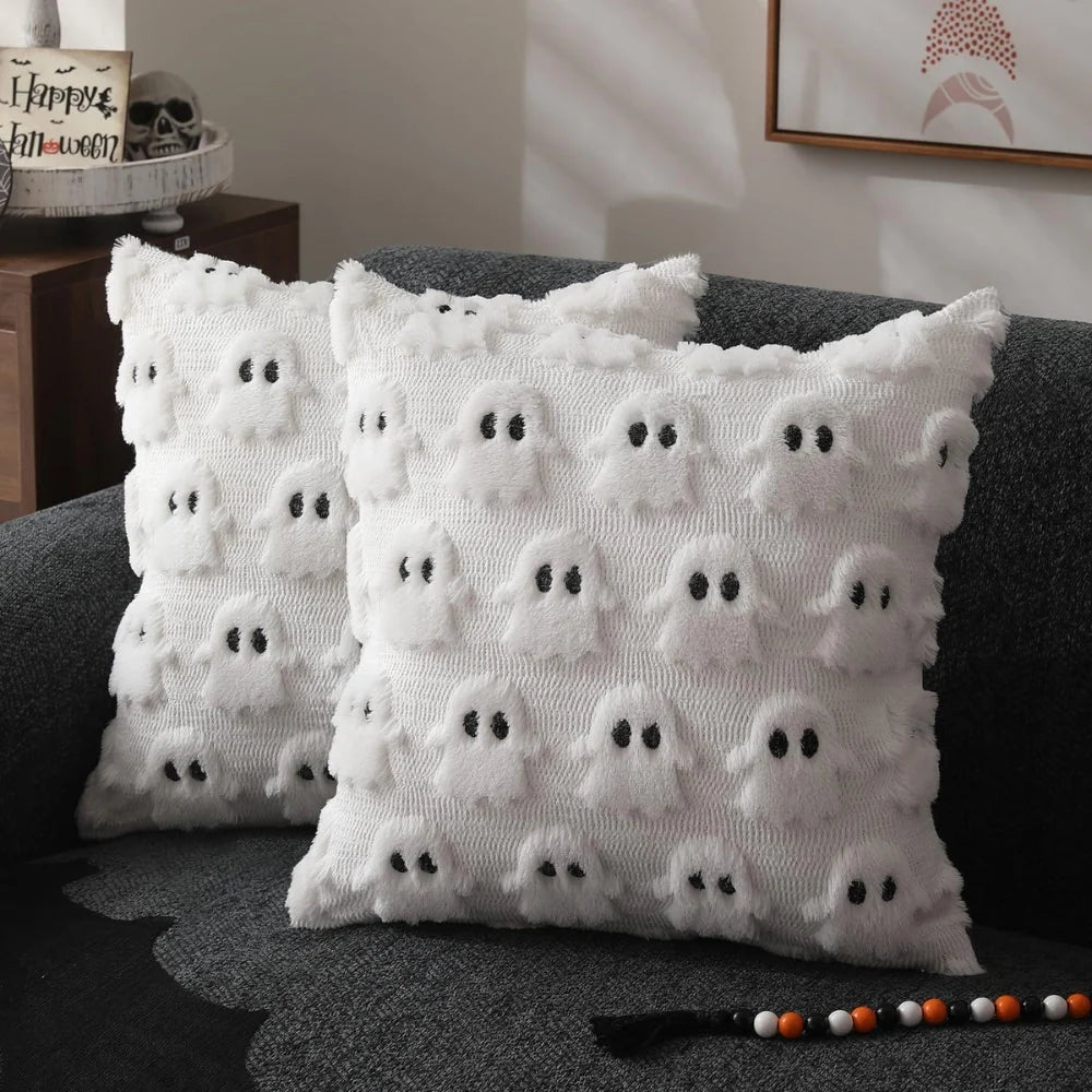 Cushion Cover 3D Ghost Microfiber & Machine Washable