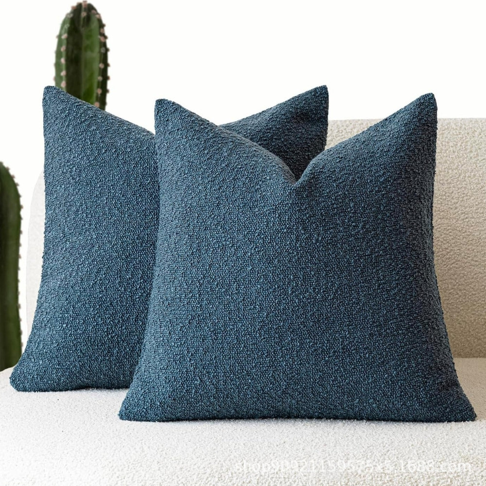 Cushion Cover Boucle Microfiber Zipper 18 x 18 Inch