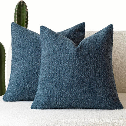 Cushion Cover Boucle Microfiber Zipper 18 x 18 Inch