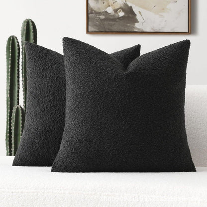 Cushion Cover Boucle Microfiber Zipper 18 x 18 Inch