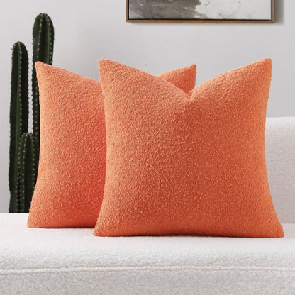 Cushion Cover Boucle Microfiber Zipper 18 x 18 Inch