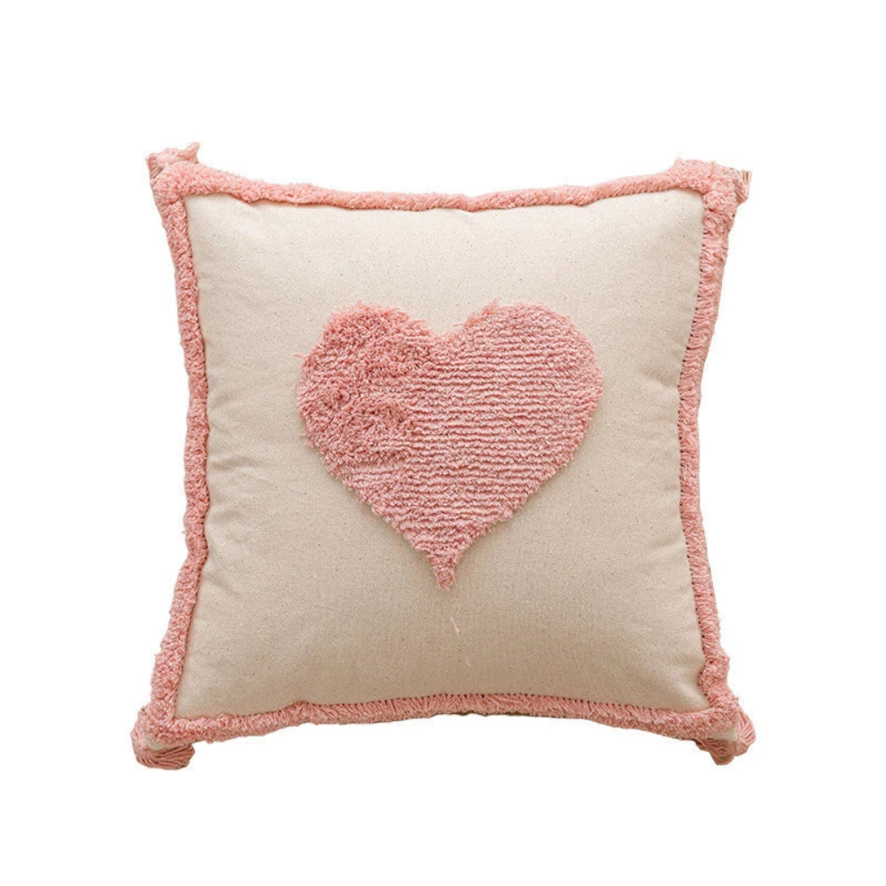 Cushion Cover Chenille Reversible Tassel Trim 18x18