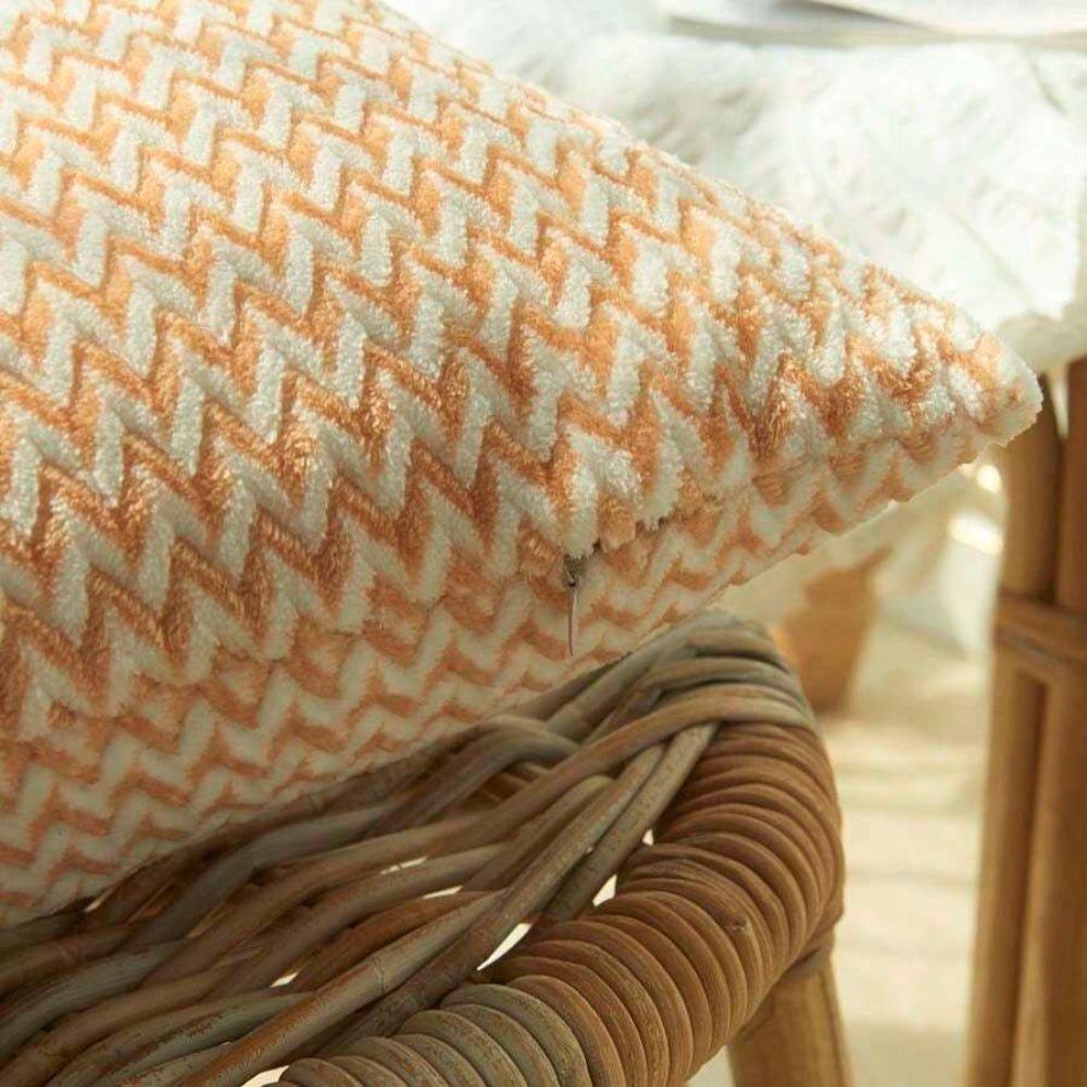 Cushion Cover Chevron Microfiber Machine Washable