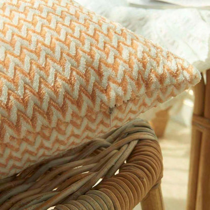 Cushion Cover Chevron Microfiber Machine Washable
