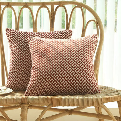 Cushion Cover Chevron Microfiber Machine Washable