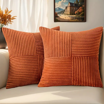 Cushion Cover Corduroy Removable & Easy-To-Clean