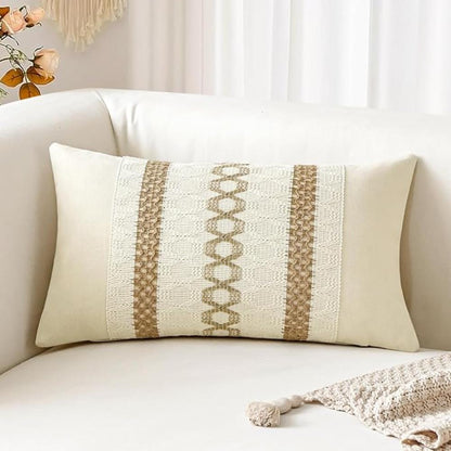 Cushion Cover Cotton & Linen Hidden Zipper Machine Washable