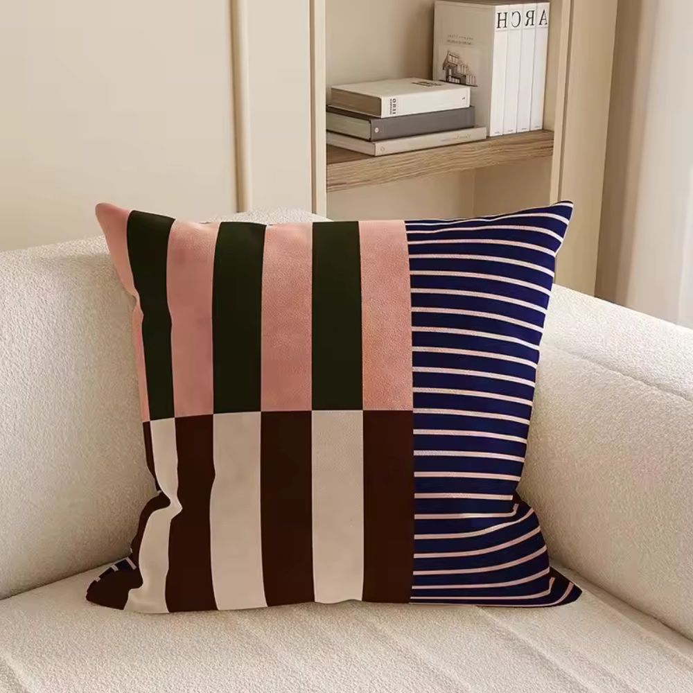 Cushion Cover Double-Sided Microfiber Concealed Zipper 18 Inch Square