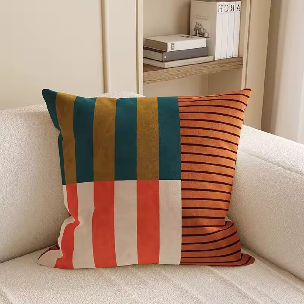 Cushion Cover Double-Sided Microfiber Concealed Zipper 18 Inch Square
