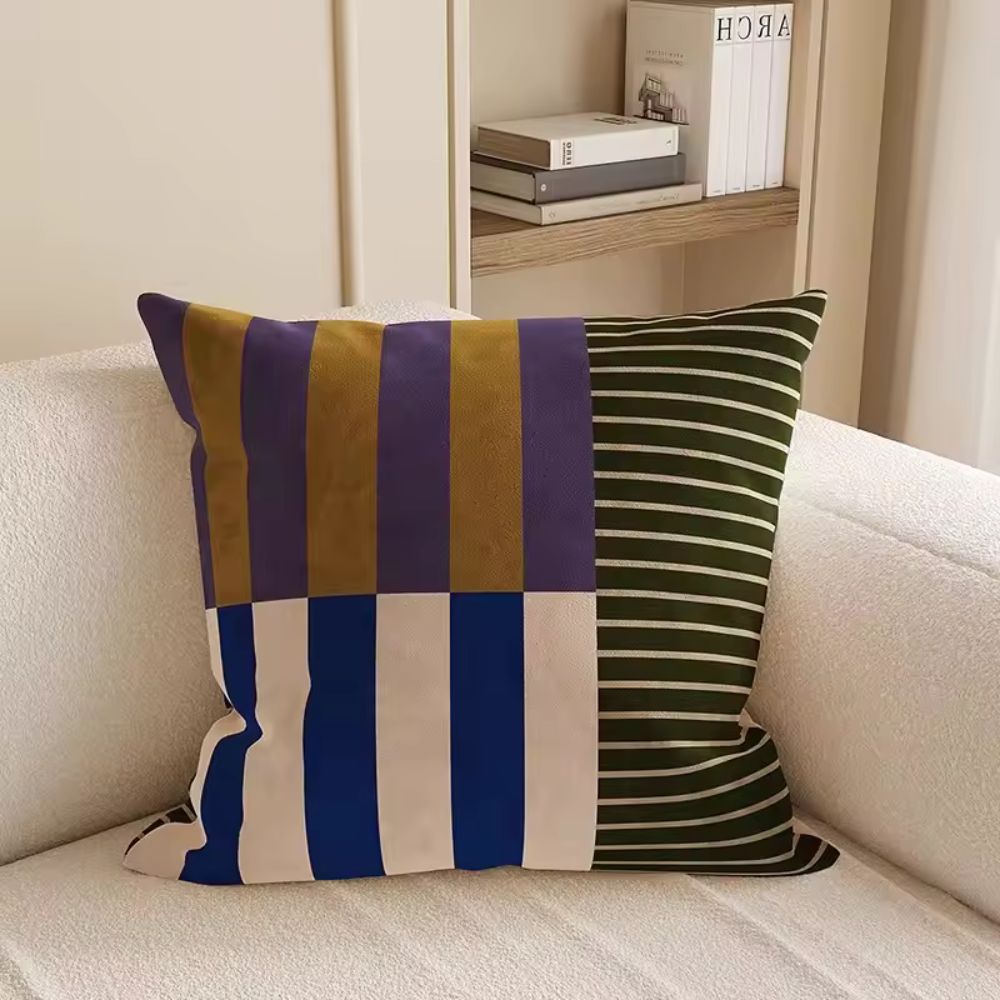 Cushion Cover Double-Sided Microfiber Concealed Zipper 18 Inch Square