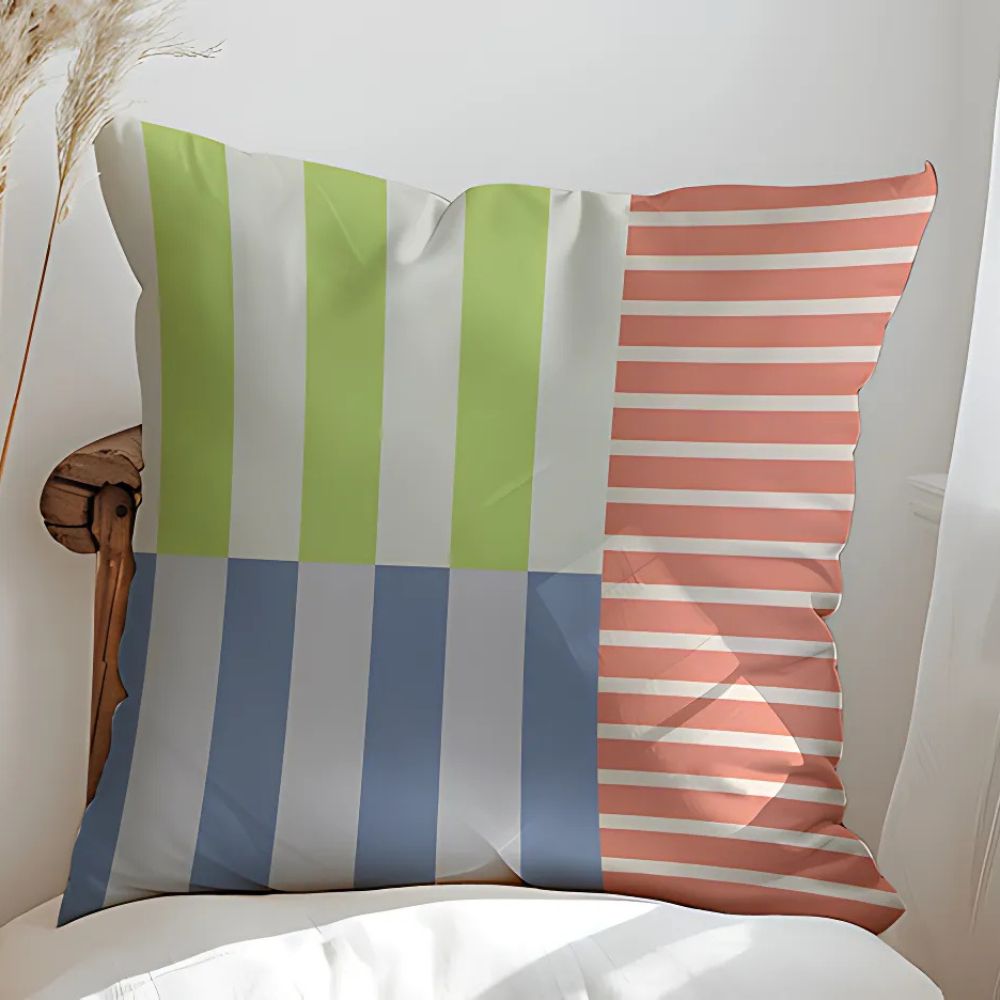 Cushion Cover Double-Sided Microfiber Concealed Zipper 18 Inch Square